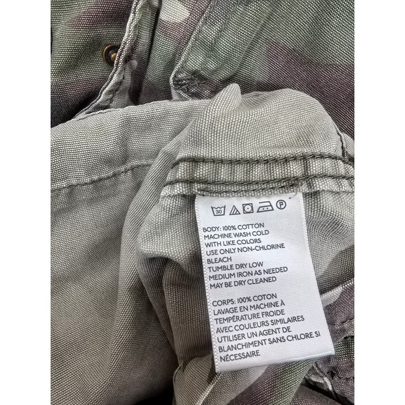 Teacoot Camouflage Utility Jacket Army Green Military Style Pockets Size S - Picture 9 of 11